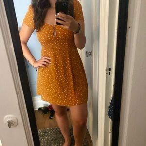💥Orange Polka Dot Dress